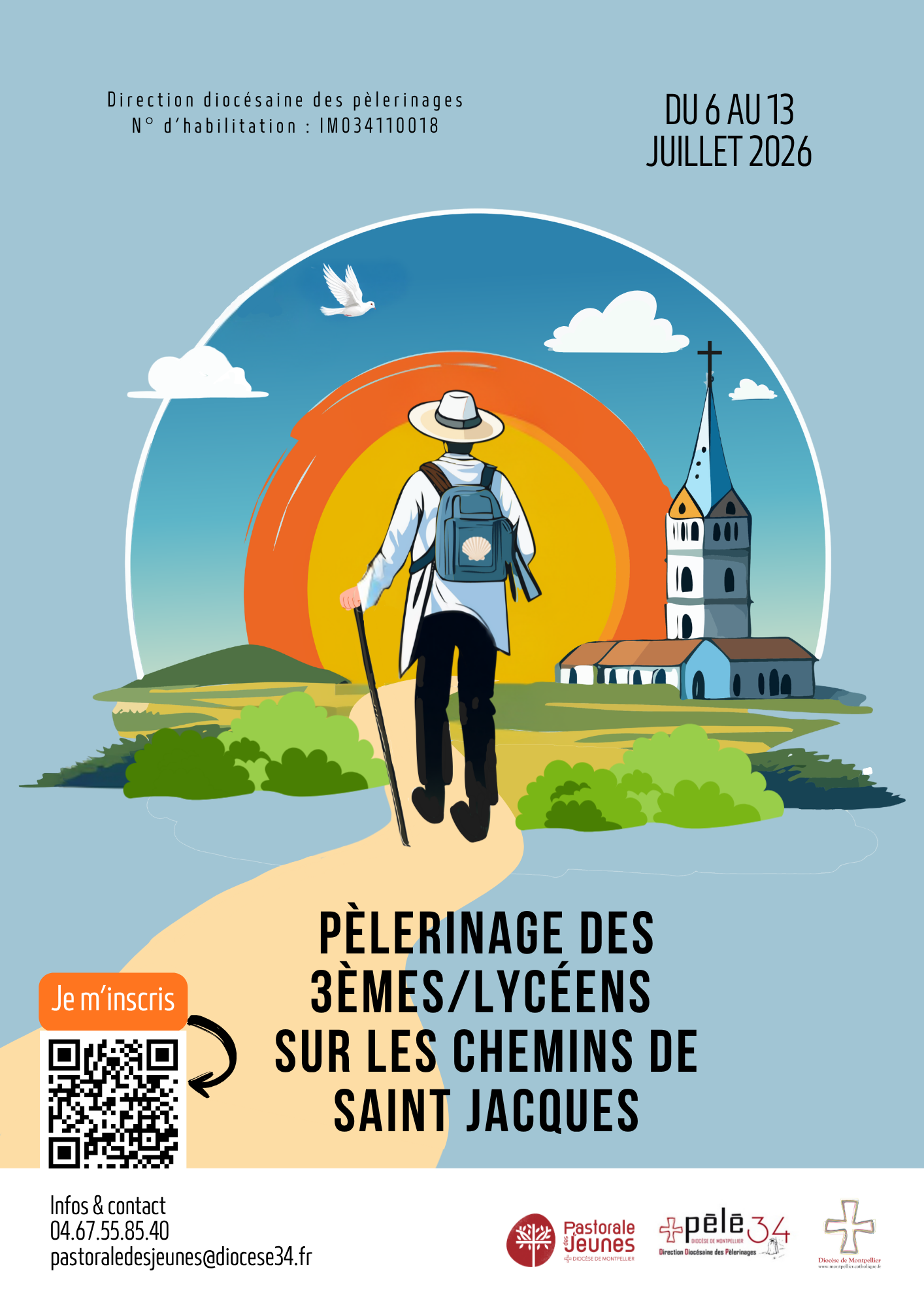 Les 3&egrave;mes et les lyc&eacute;ens sur les chemins de Saint-Jacques de Compostelle